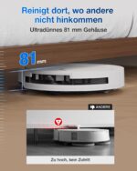 ECOVACS DEEBOT T50 Omni Saugroboter mit Wischfunktion, 15.000 Pa, All-in-One-Station - Image 9