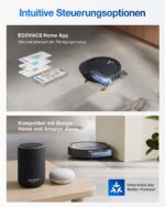 ECOVACS DEEBOT T80 Omni Saugroboter mit Wischfunktion, 18.000 Pa, ZeroTangle 3.0, Schwarz - Image 2