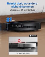 ECOVACS DEEBOT T50 PRO Omni Saugroboter mit Wischfunktion, 15.000 Pa, Schwarz - Image 6