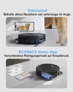 ECOVACS DEEBOT T80S Omni Saugroboter mit Wischfunktion, 24.800 Pa, Heißwasser-Moppwäsche - Image 3