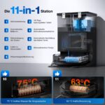 ECOVACS DEEBOT X8 OMNI Saugroboter mit Wischfunktion, 18.000 Pa, OZMO Roller, Schwarz - Image 5