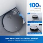 ECOVACS DEEBOT X8 OMNI Saugroboter mit Wischfunktion, 18.000 Pa, OZMO Roller, Schwarz - Image 7