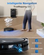 ECOVACS DEEBOT T50 PRO Omni Saugroboter mit Wischfunktion, 15.000 Pa, Schwarz - Image 3