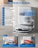 ECOVACS DEEBOT T80 Omni Saugroboter mit Wischfunktion, 18.000 Pa, ZeroTangle 3.0, Weiß - Image 5