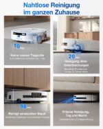 ECOVACS DEEBOT T80 Omni Saugroboter mit Wischfunktion, 18.000 Pa, ZeroTangle 3.0, Weiß - Image 4