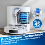 ECOVACS DEEBOT N20 Plus Saugroboter mit Wischfunktion, 8.000 Pa, PureCyclone Station, Weiß - Image 9