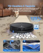 ECOVACS DEEBOT T80S Omni Saugroboter mit Wischfunktion, 24.800 Pa, Heißwasser-Moppwäsche - Image 8