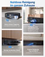 ECOVACS DEEBOT T80 Omni Saugroboter mit Wischfunktion, 18.000 Pa, ZeroTangle 3.0, Schwarz - Image 4