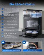 ECOVACS DEEBOT T50 MAX PRO Omni Saugroboter mit Wischfunktion, 18.500 Pa, Schwarz - Image 6