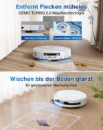 ECOVACS DEEBOT T50 PRO Omni Saugroboter mit Wischfunktion, 15.000 Pa, Weiß - Image 4